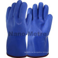 NMSAFETY chemicial resistant wasserdicht abnehmbare liner pvc lange handschuh winter pvc-handschuhe